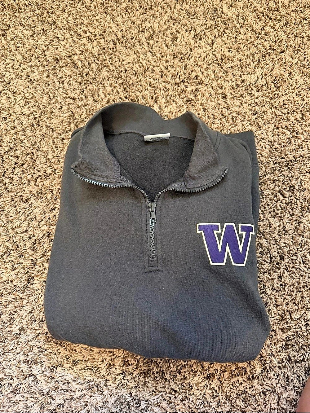 Men's Quarter-Zip Pullover in Black